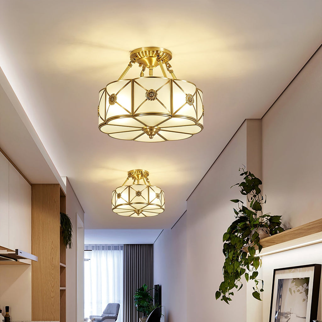 Ismara Glass Ceiling Light-Moonnatur