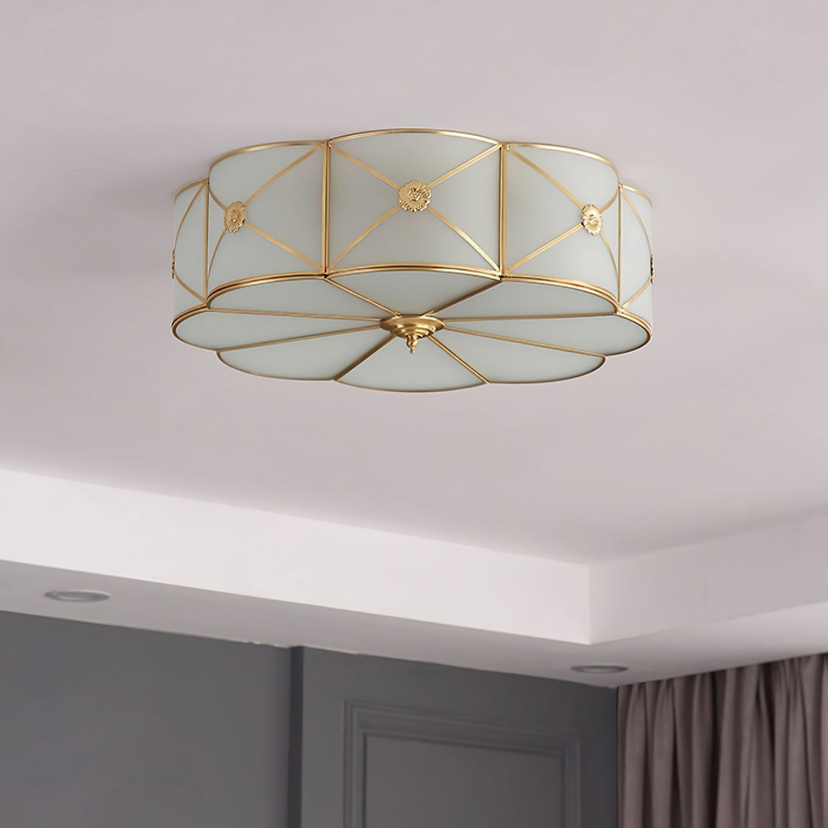 Ismara Glass Ceiling Light-Moonnatur