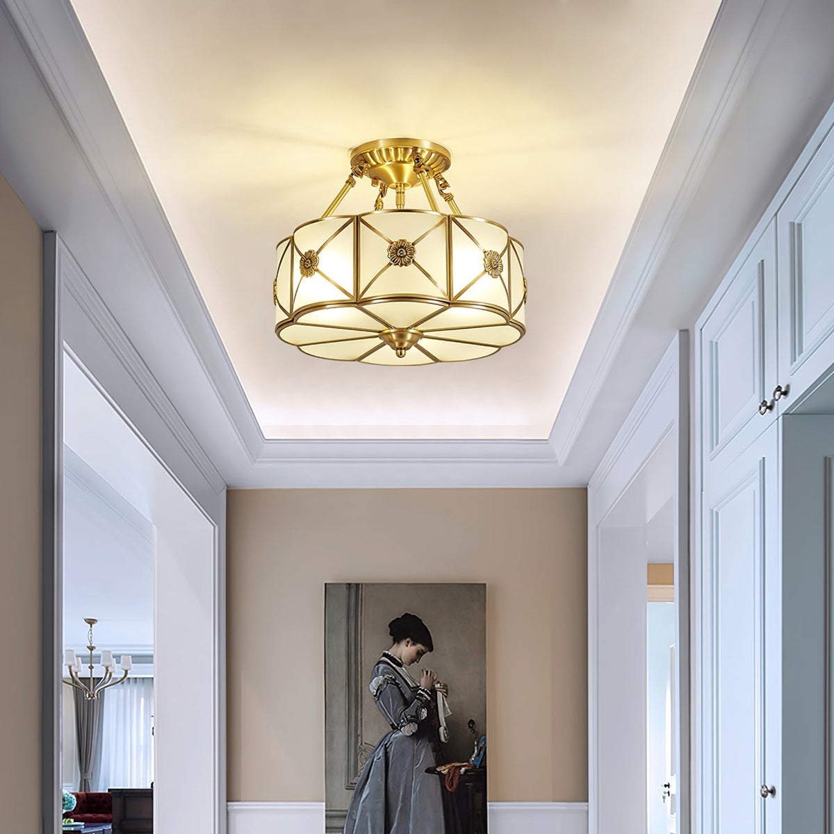 Ismara Glass Ceiling Light-Moonnatur