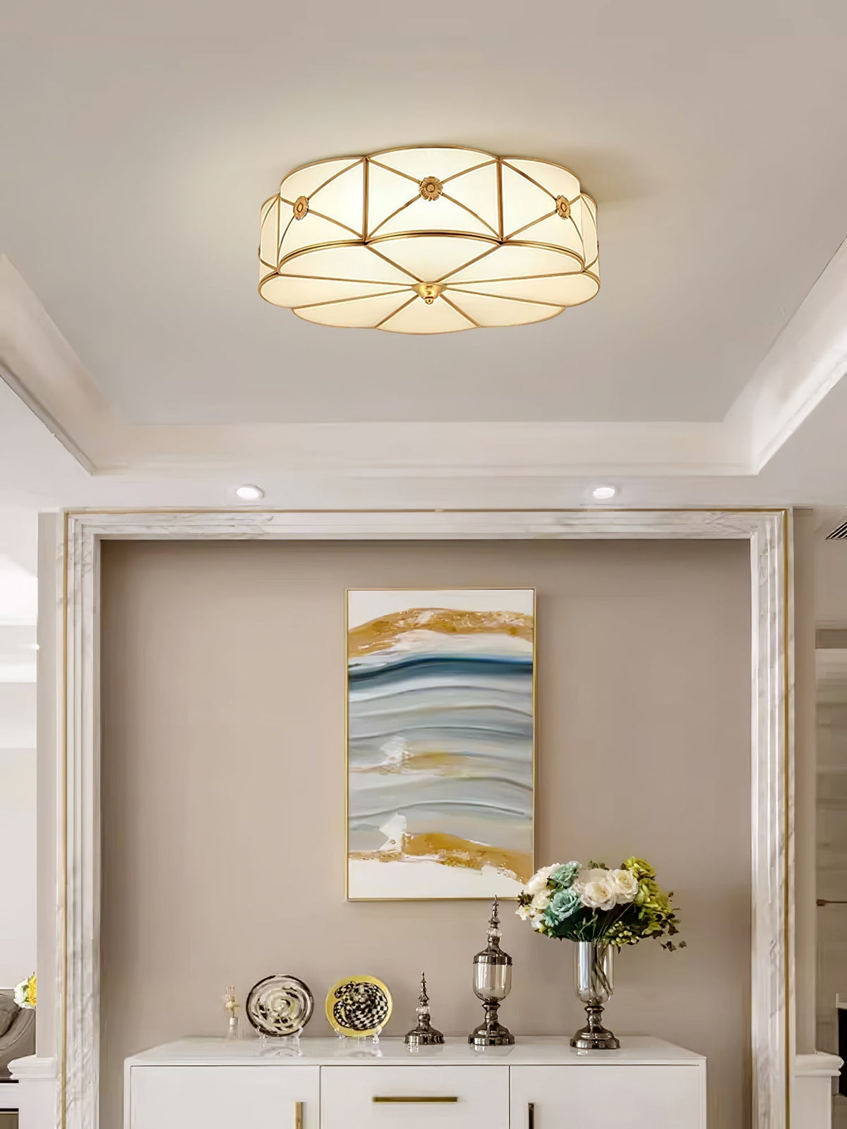 Ismara Glass Ceiling Light-Moonnatur
