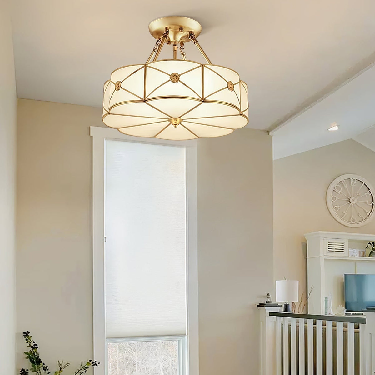 Ismara Glass Ceiling Light-Moonnatur