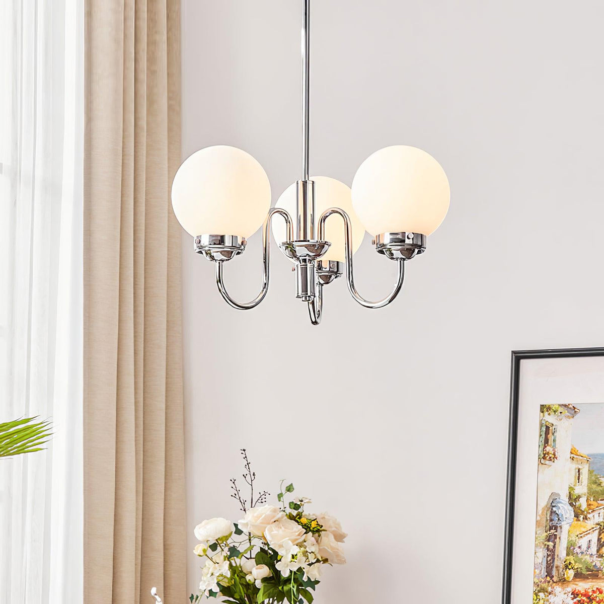Laeliel Glass Chandelier-Moonnatur