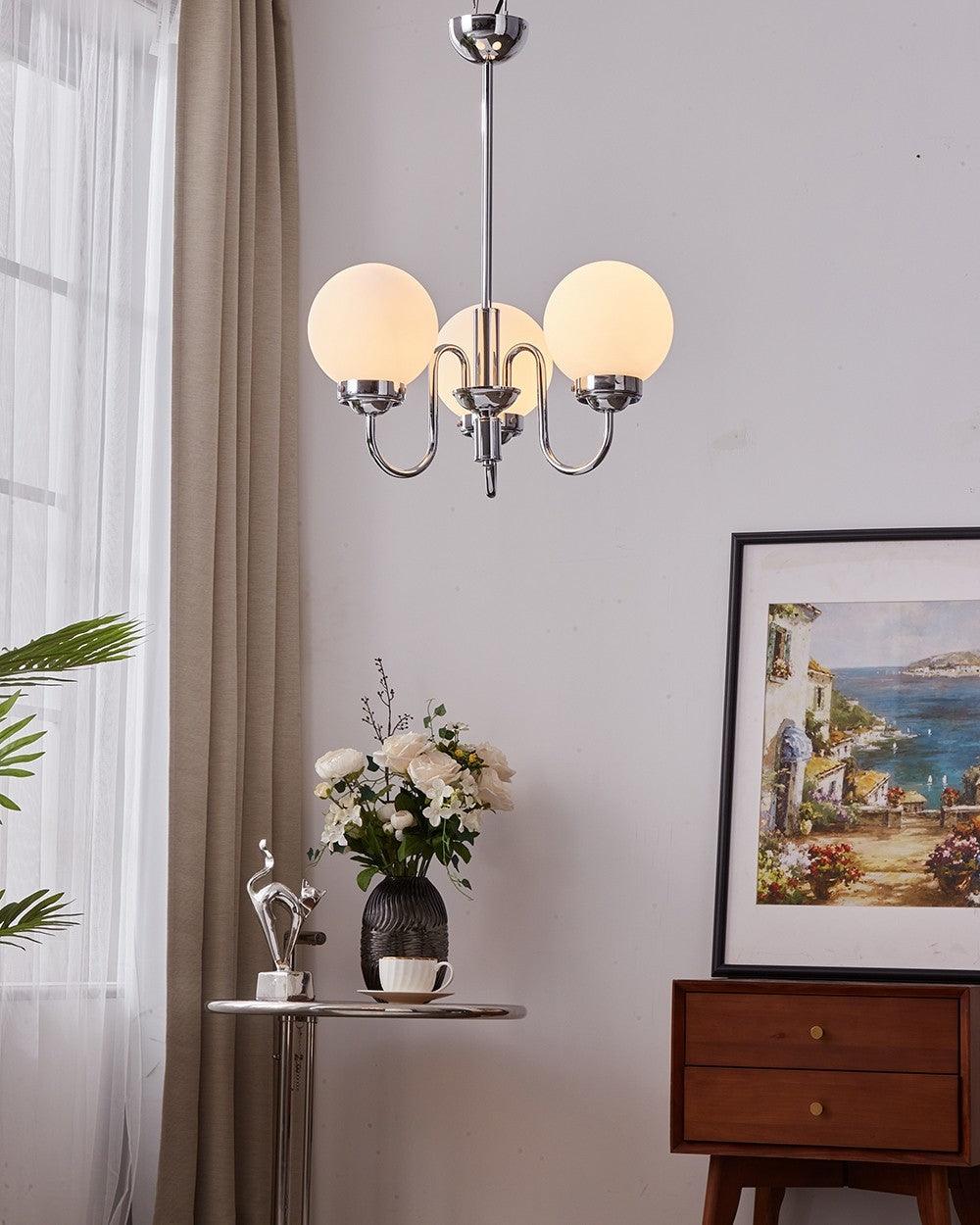 Laeliel Glass Chandelier-Moonnatur