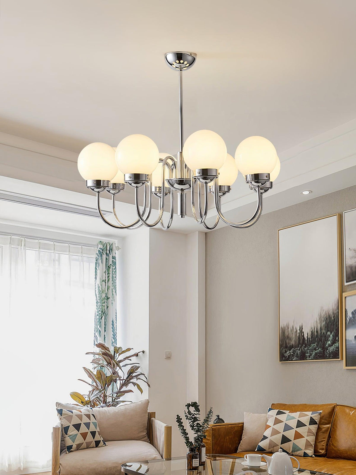 Laeliel Glass Chandelier-Moonnatur
