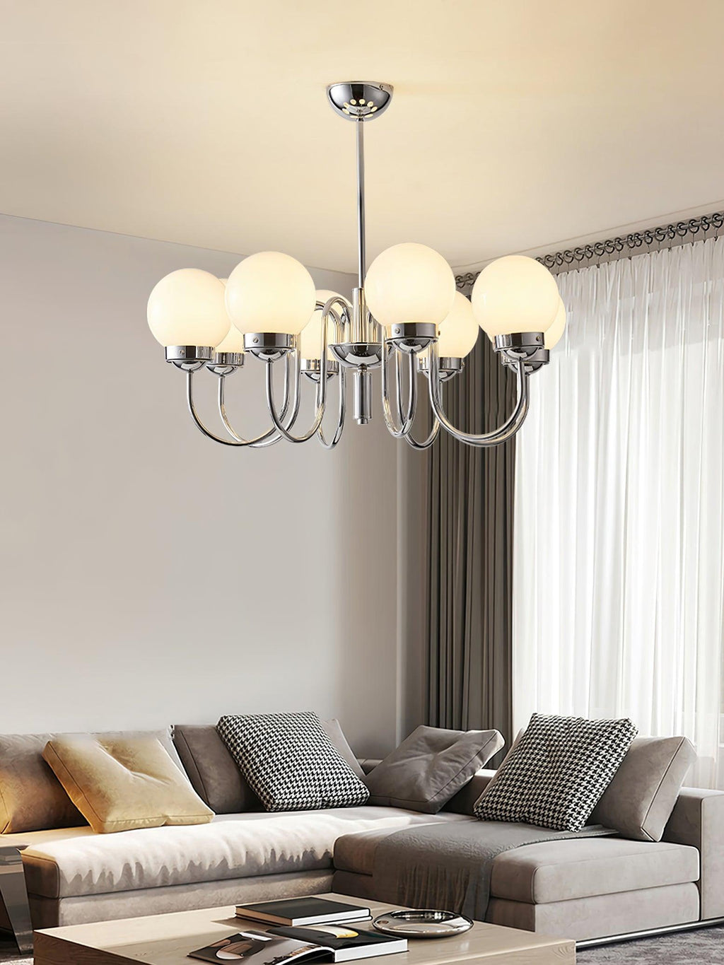 Laeliel Glass Chandelier-Moonnatur