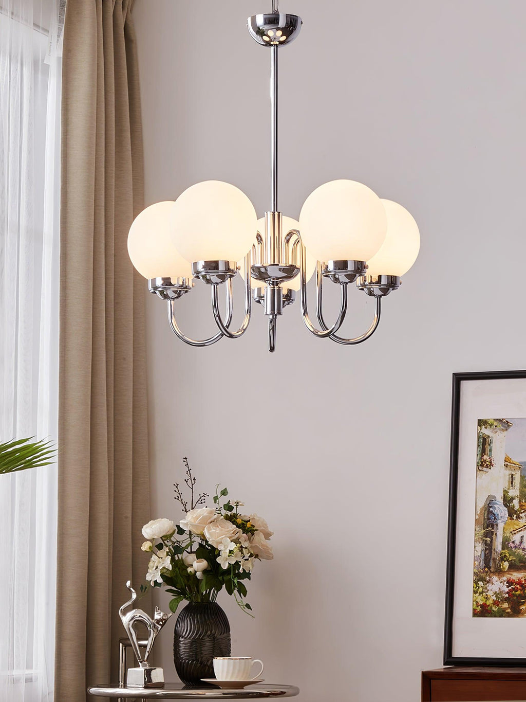 Laeliel Glass Chandelier-Moonnatur