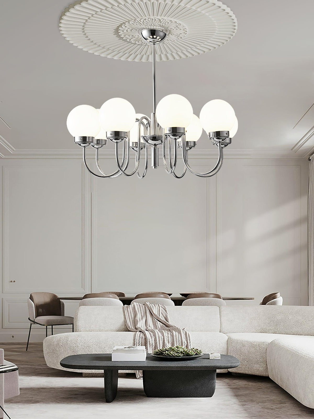 Laeliel Glass Chandelier-Moonnatur