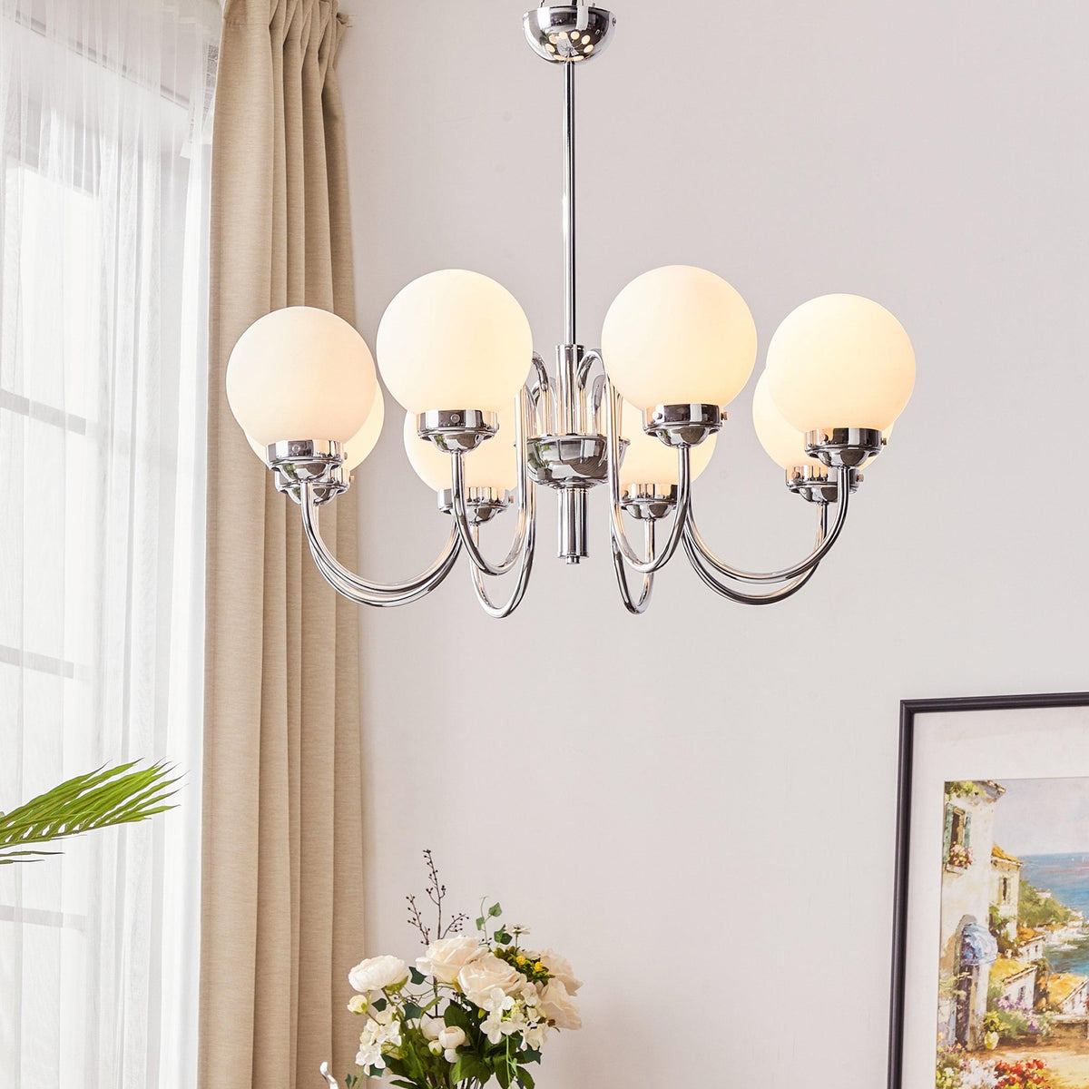 Laeliel Glass Chandelier-Moonnatur