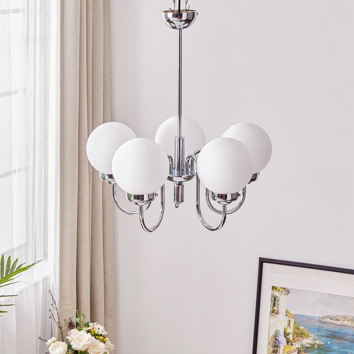 Laeliel Glass Chandelier-Moonnatur