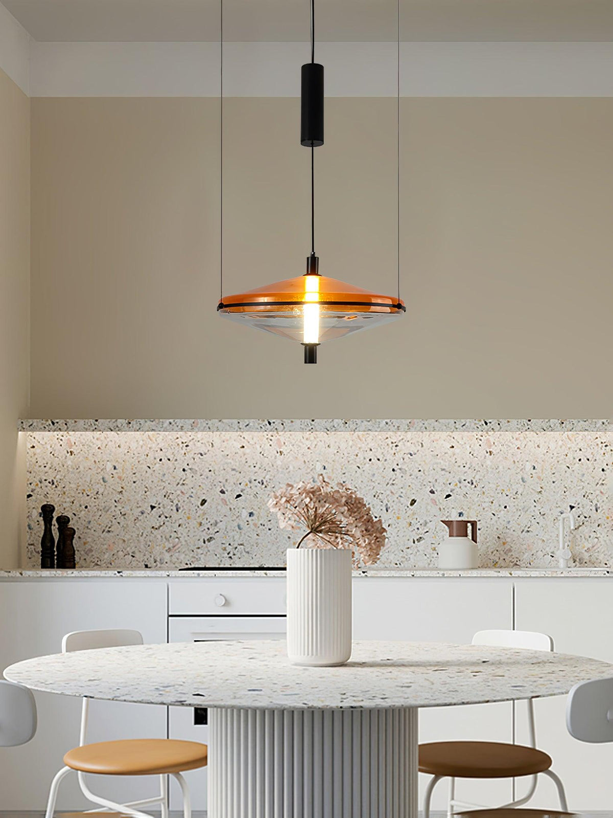 Pereneth Acrylic Pendant Light-Moonnatur