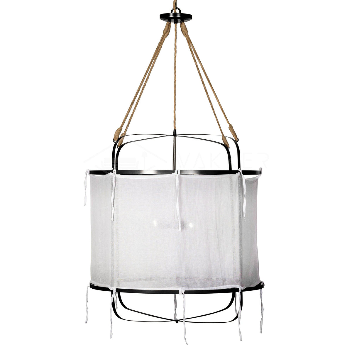 Jisara Linen Pendant Light-Moonnatur