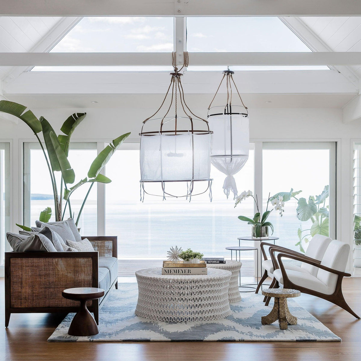 Jisara Linen Pendant Light-Moonnatur