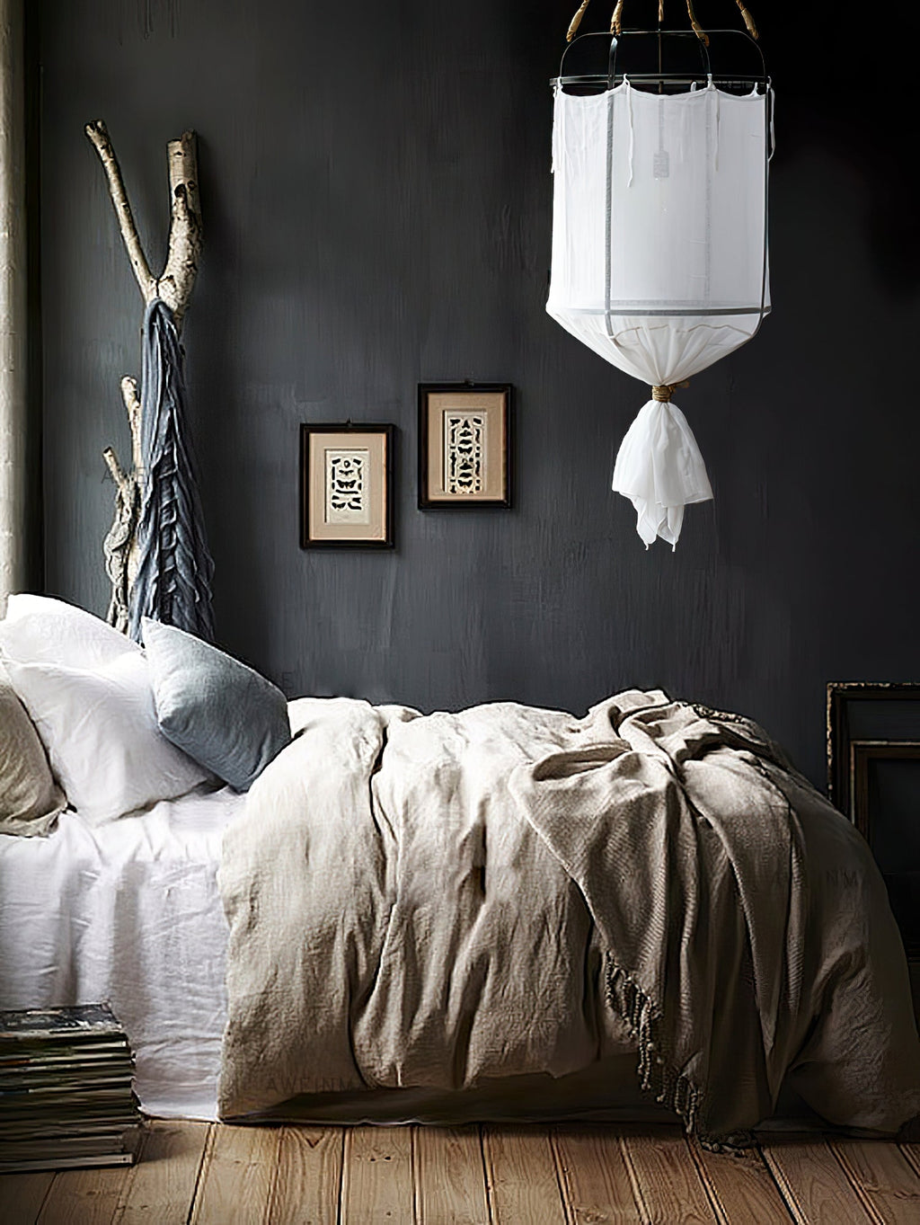 Jisara Linen Pendant Light-Moonnatur