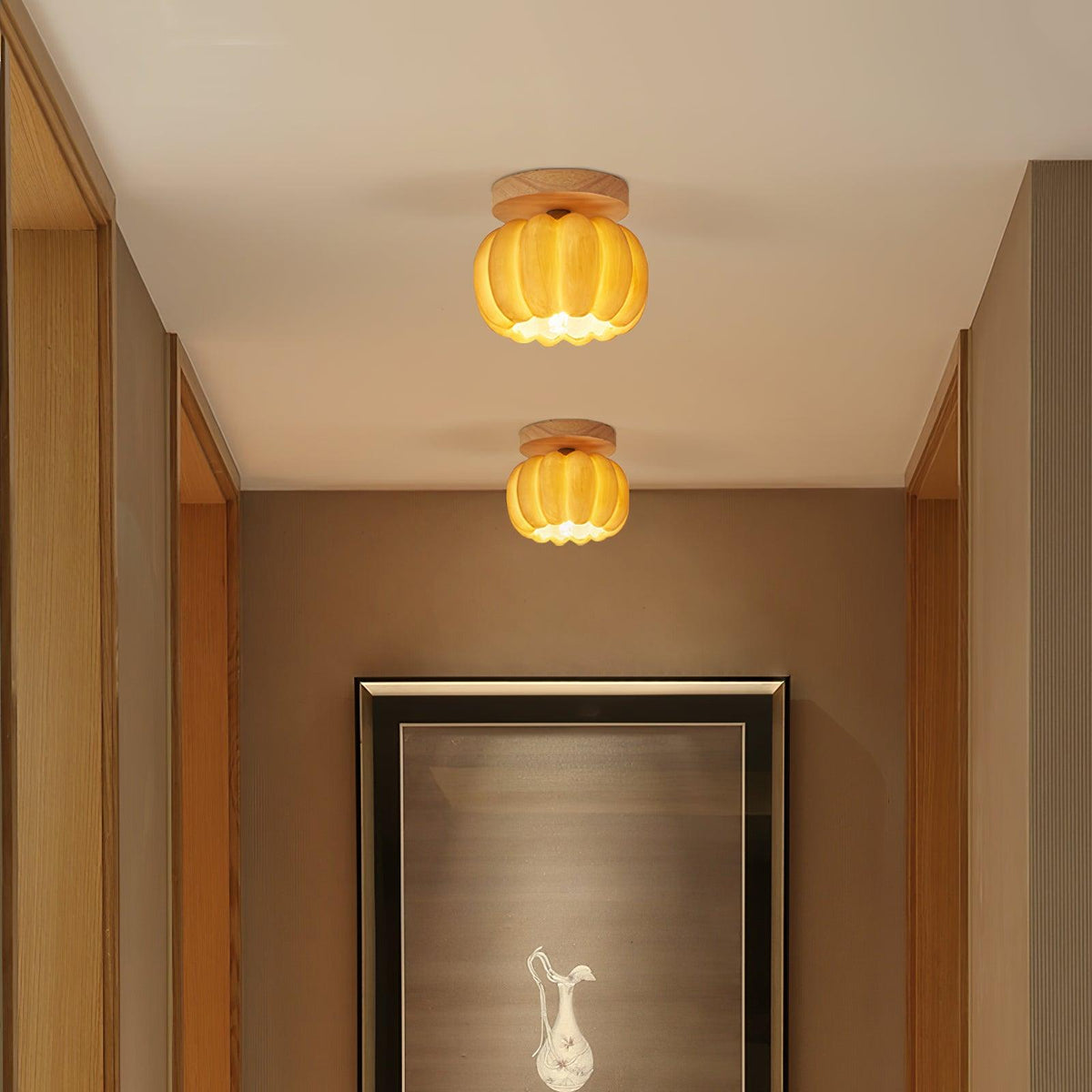 Woldenwick Resin Ceiling Light-Moonnatur