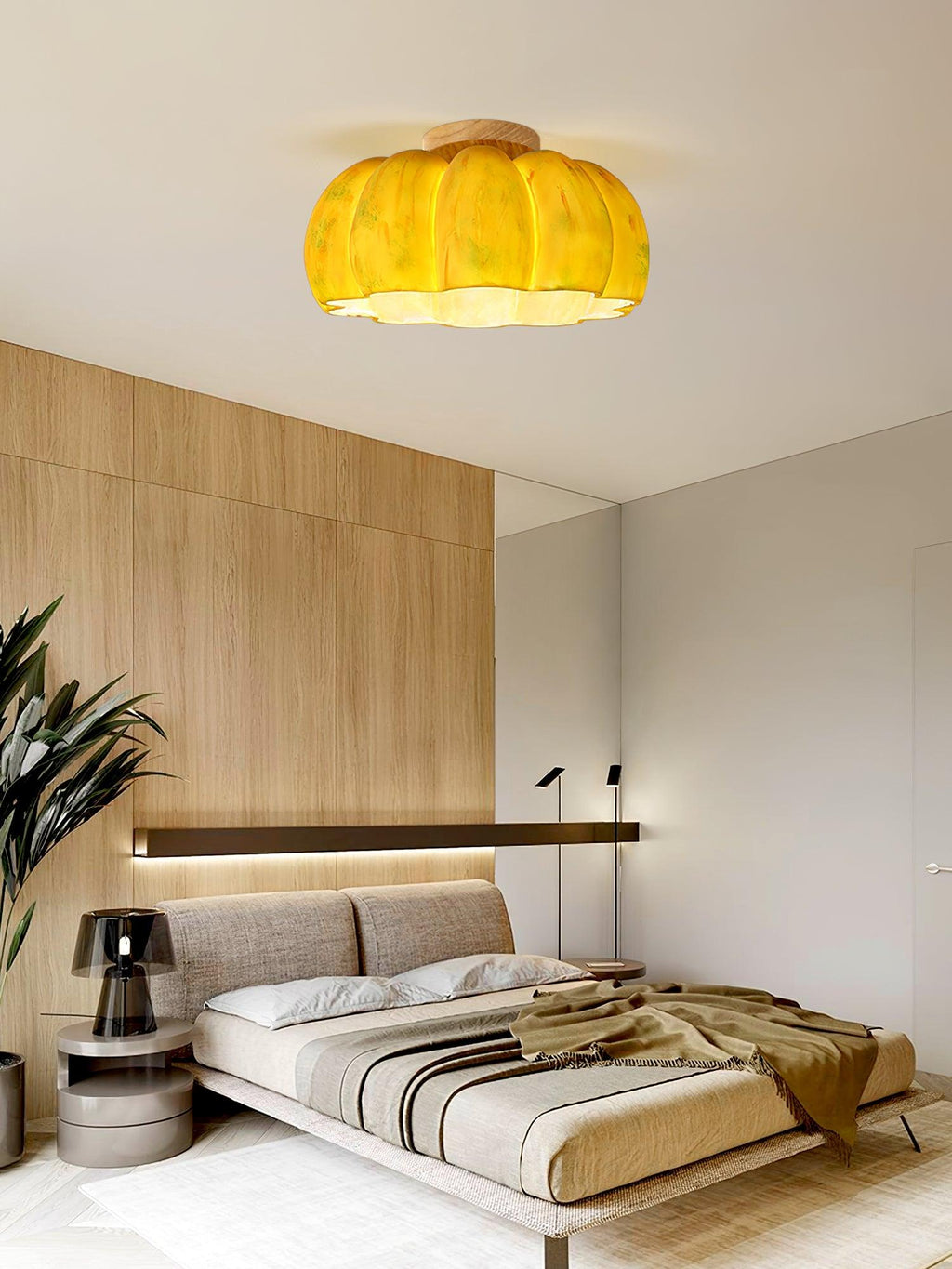 Woldenwick Resin Ceiling Light-Moonnatur