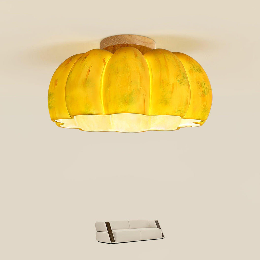 Woldenwick Resin Ceiling Light-Moonnatur