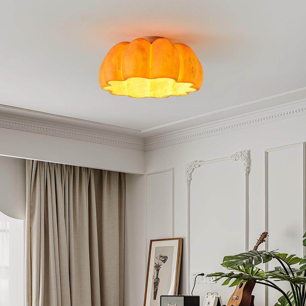 Woldenwick Resin Ceiling Light-Moonnatur
