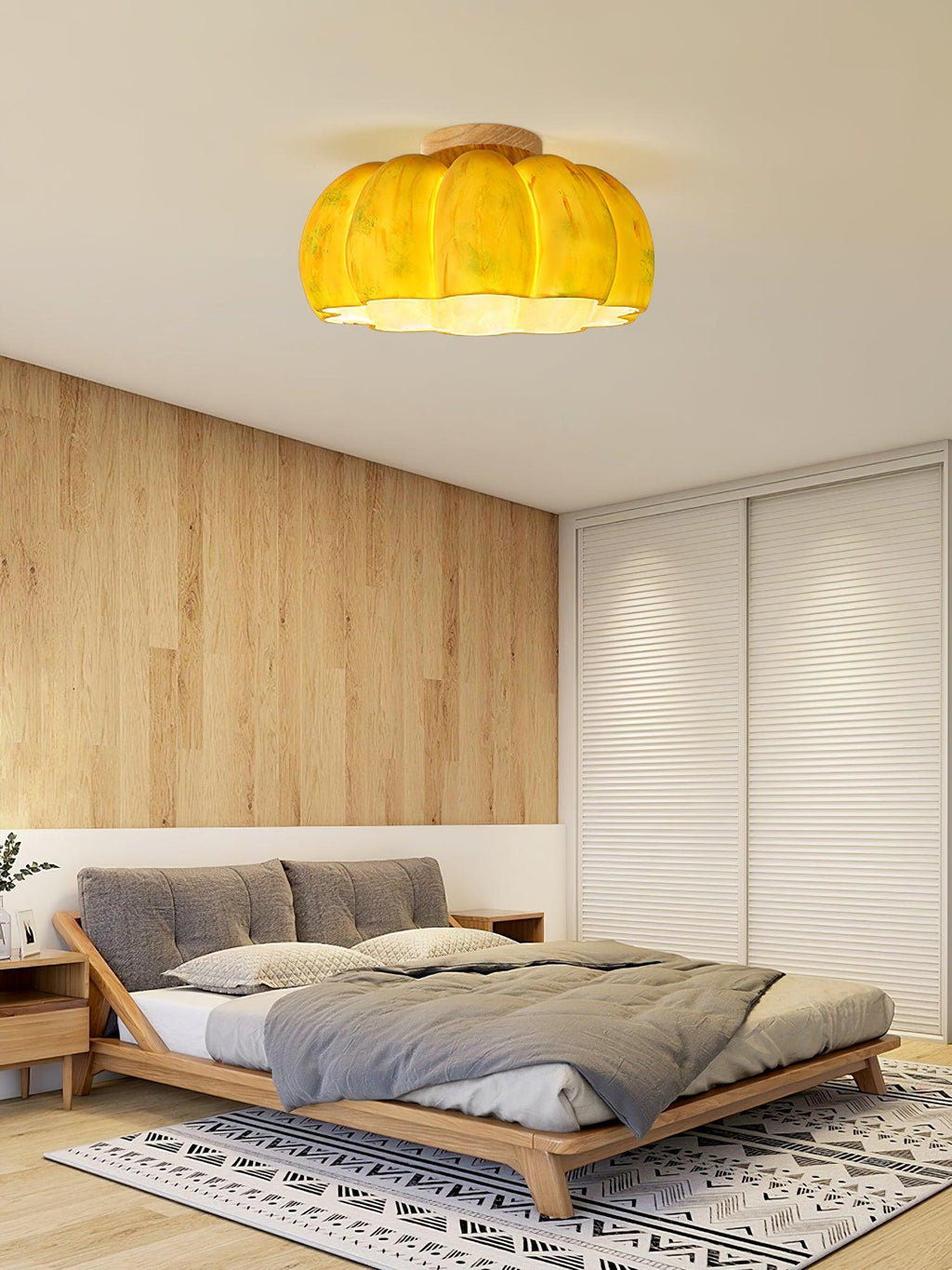 Woldenwick Resin Ceiling Light-Moonnatur