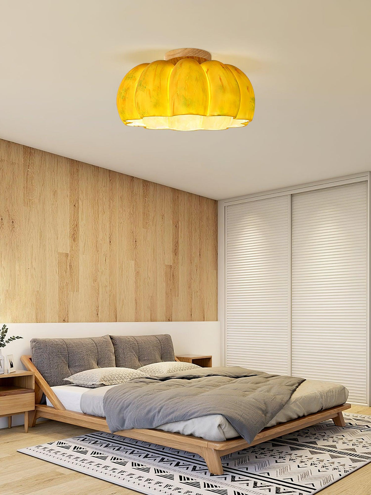 Woldenwick Resin Ceiling Light-Moonnatur