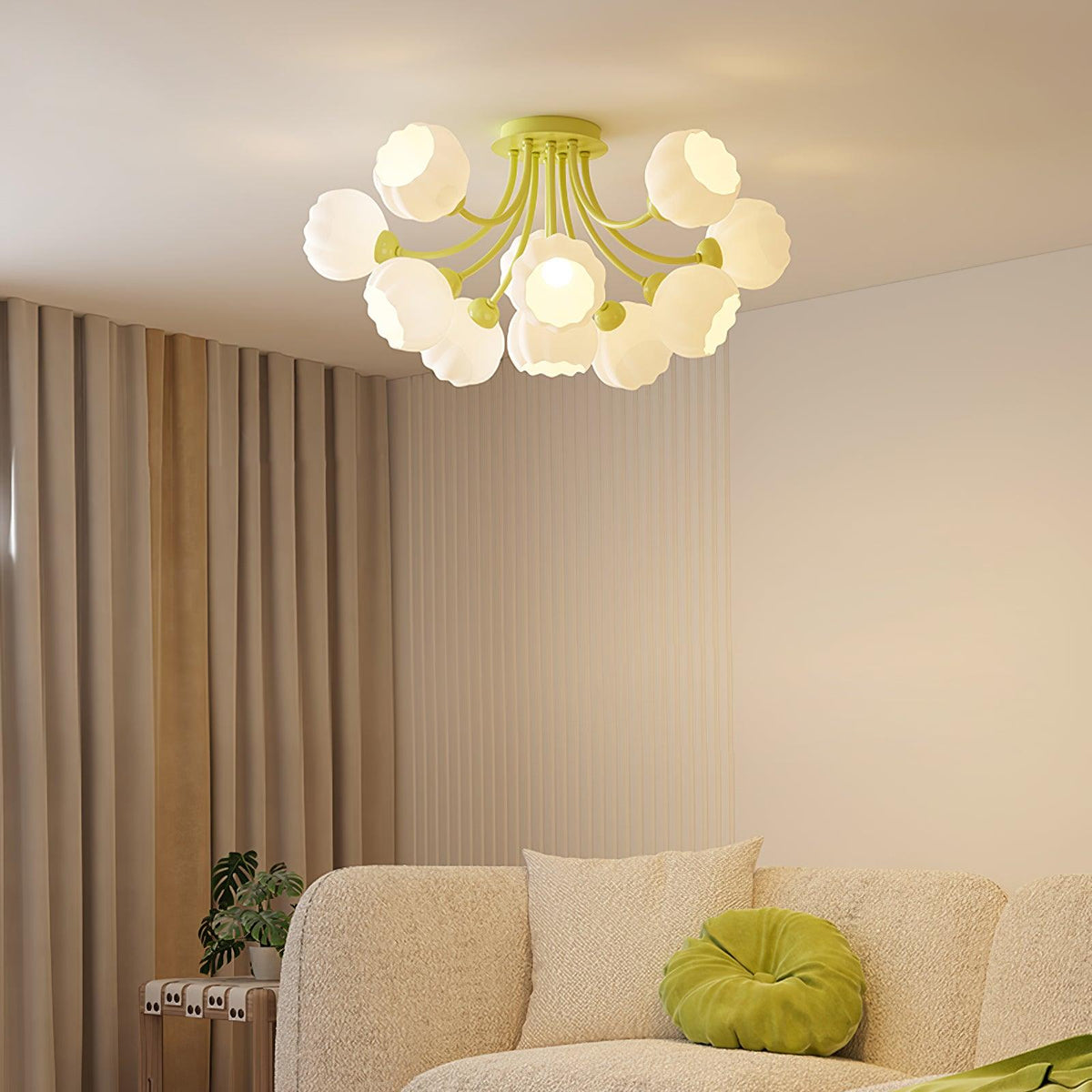 Ovelwyn Glass Ceiling Light-Moonnatur