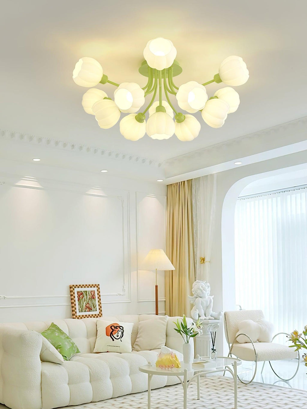 Ovelwyn Glass Ceiling Light-Moonnatur