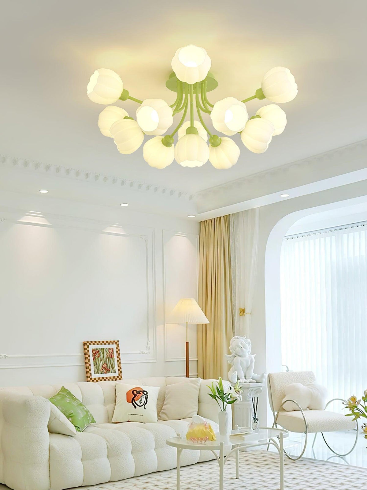 Ovelwyn Glass Ceiling Light-Moonnatur
