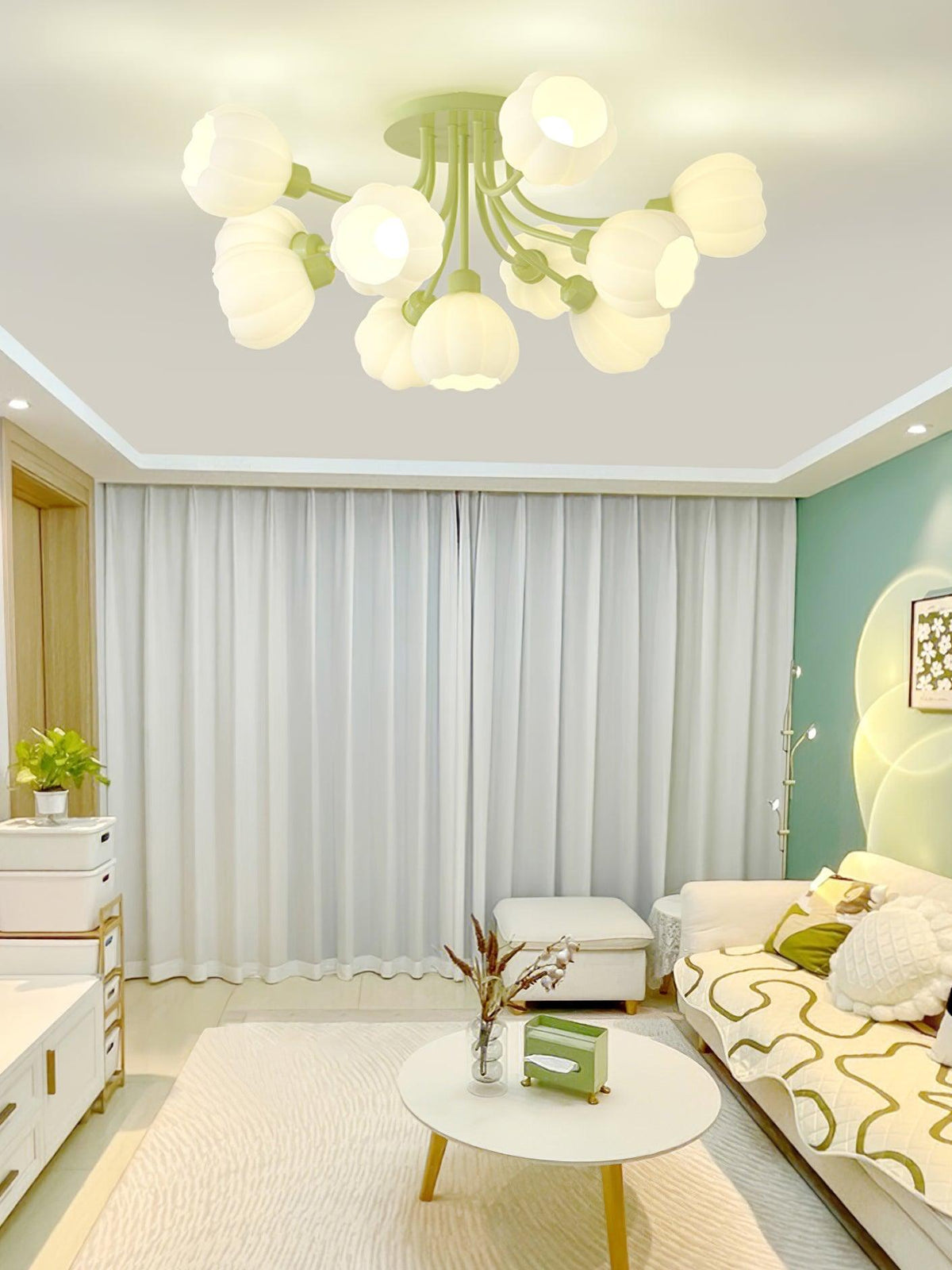Ovelwyn Glass Ceiling Light-Moonnatur