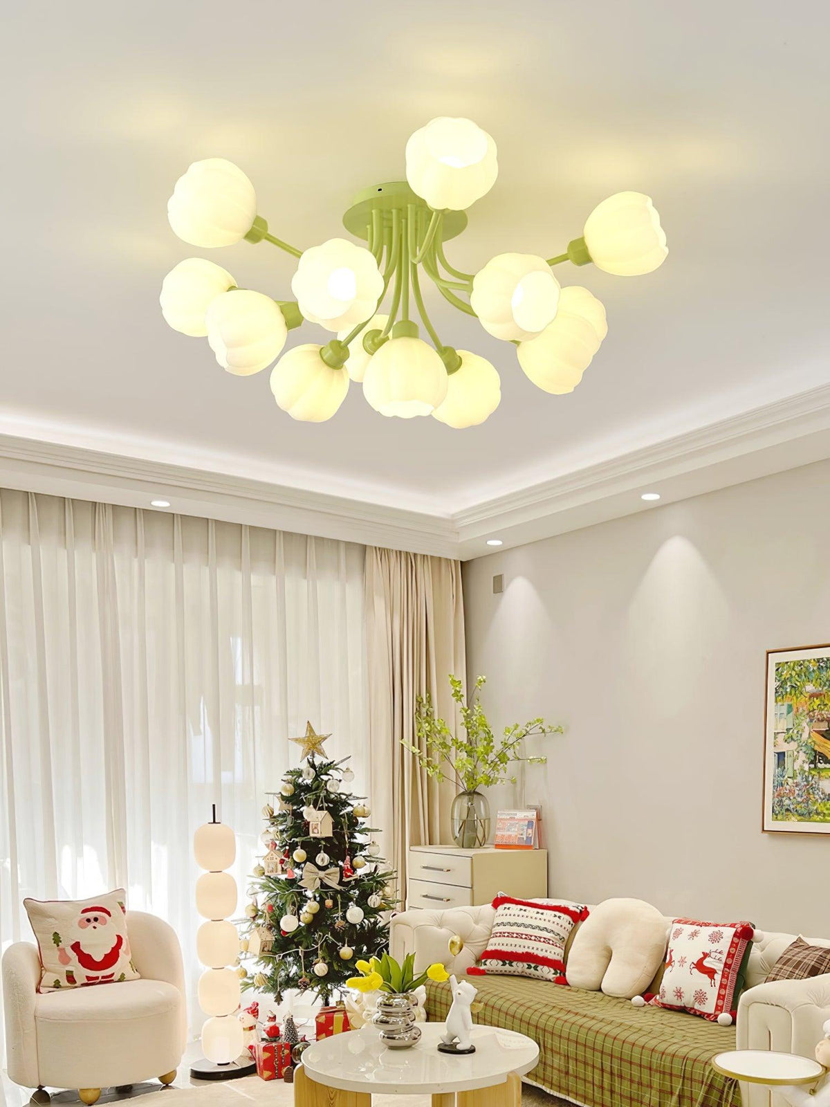 Ovelwyn Glass Ceiling Light-Moonnatur