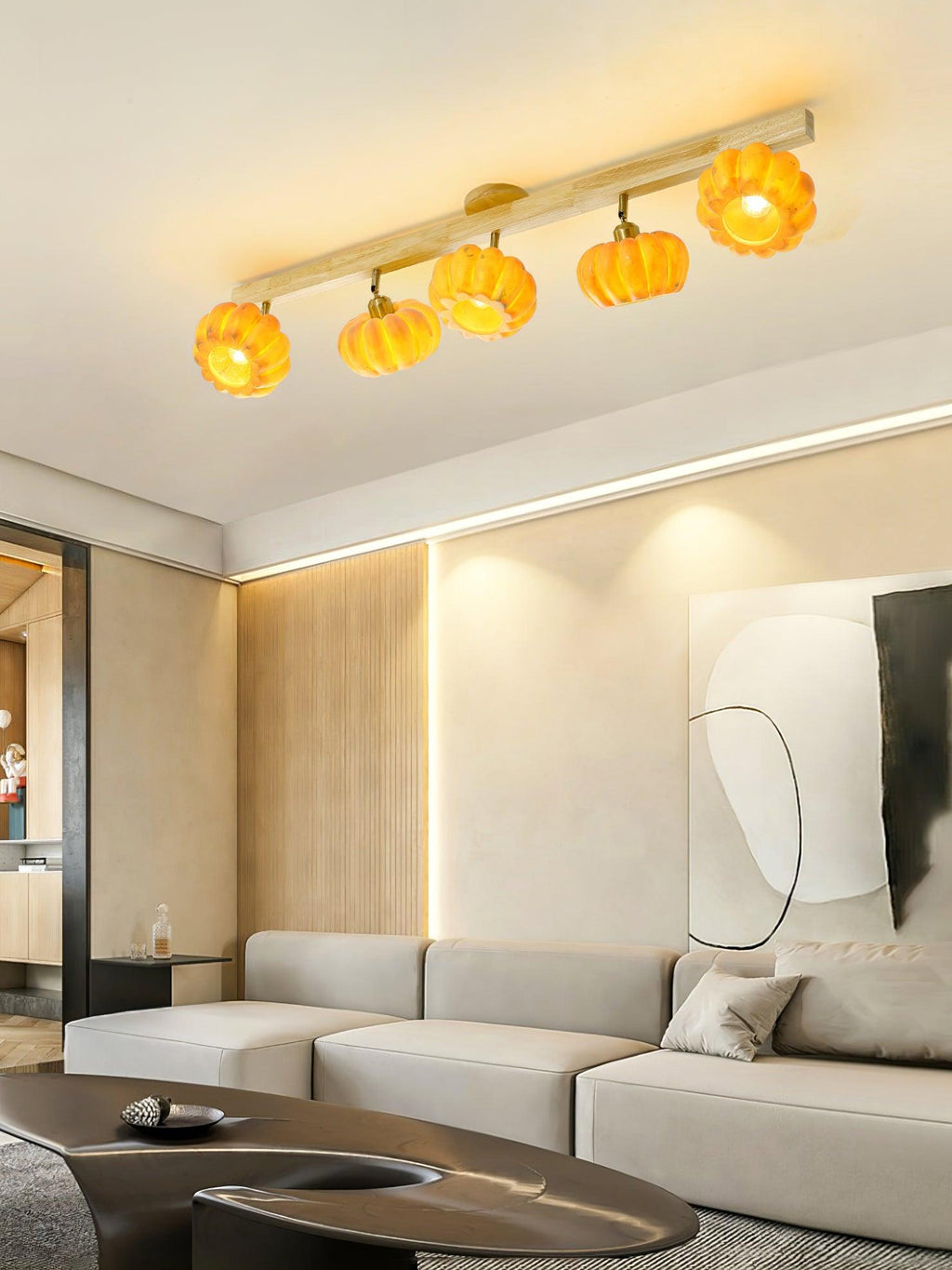 Yarrelford Resin Ceiling Light-Moonnatur
