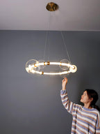 Maelelle Glass Chandelier-Moonnatur