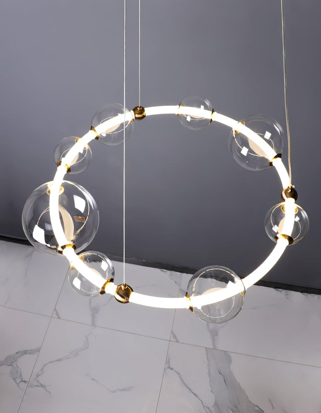 Maelelle Glass Chandelier-Moonnatur