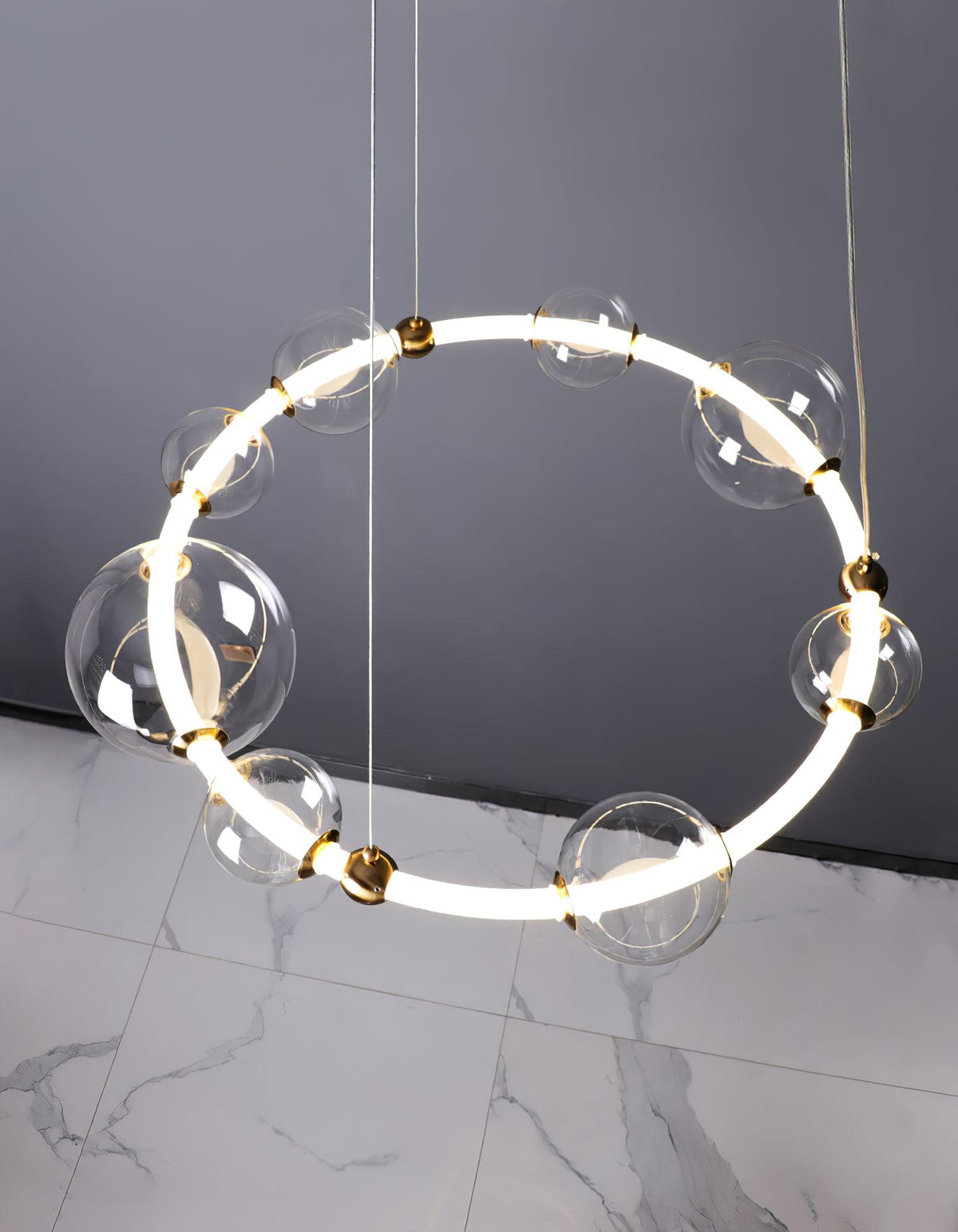 Maelelle Glass Chandelier-Moonnatur