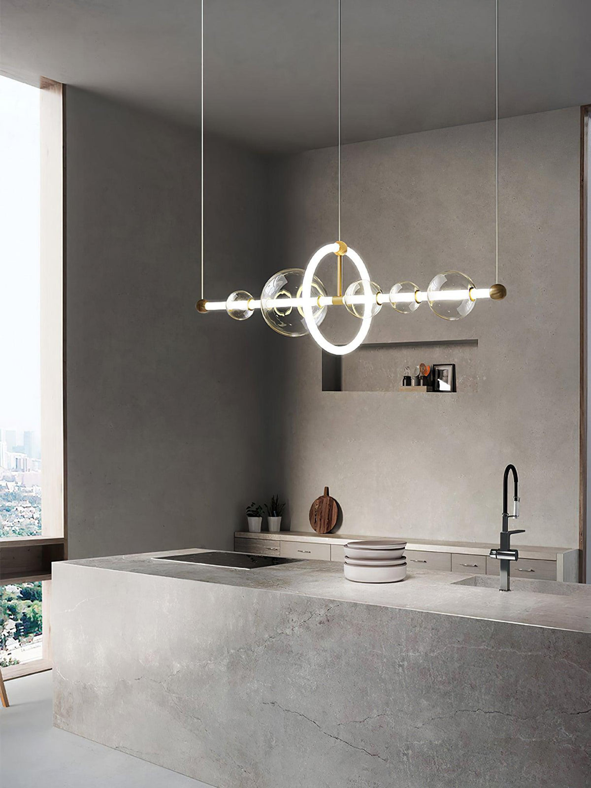 Orvenis Glass Pendant Lamp-Moonnatur