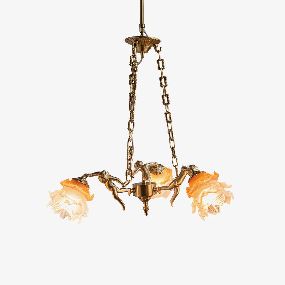 Erenina Brass Chandelier-Moonnatur