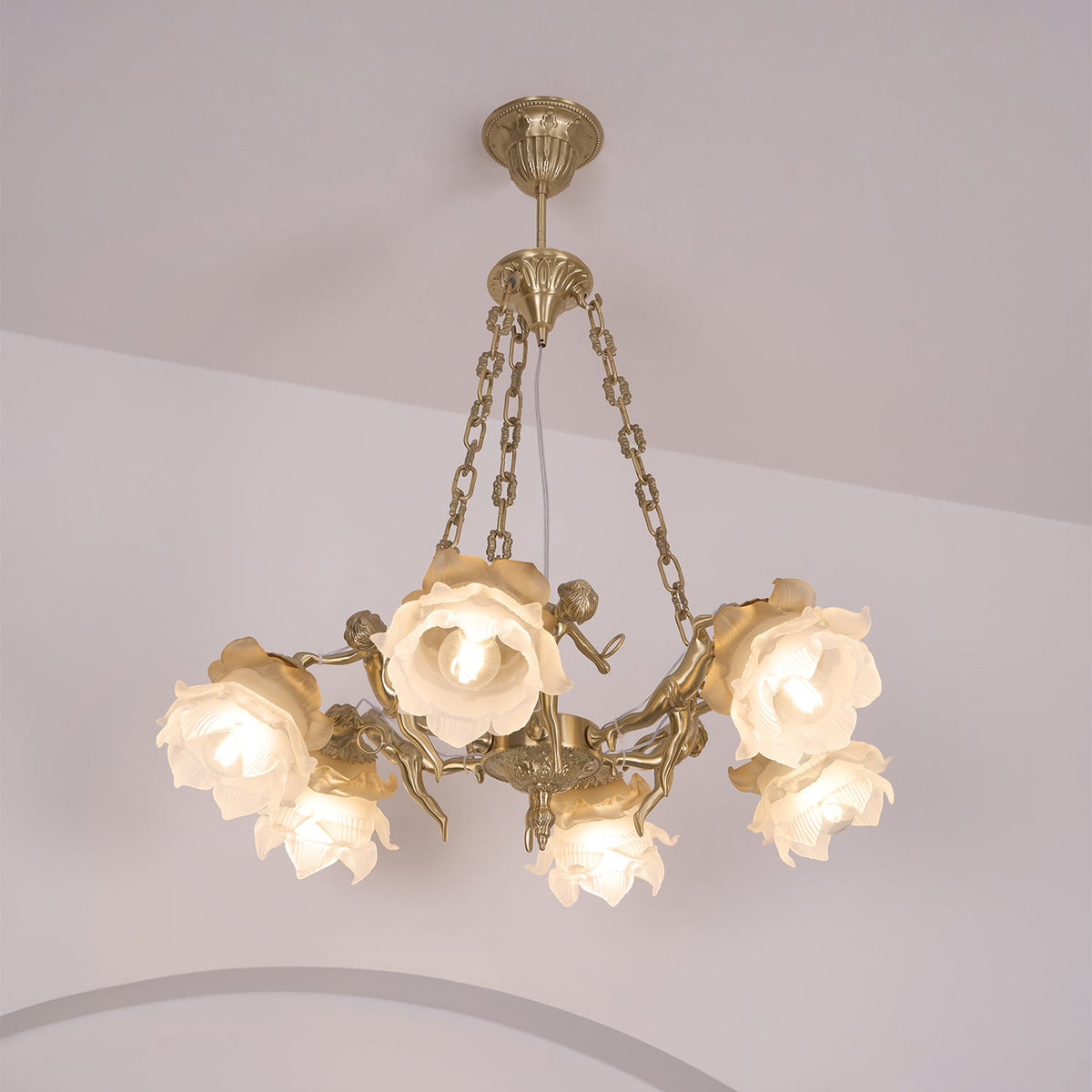 Erenina Brass Chandelier-Moonnatur