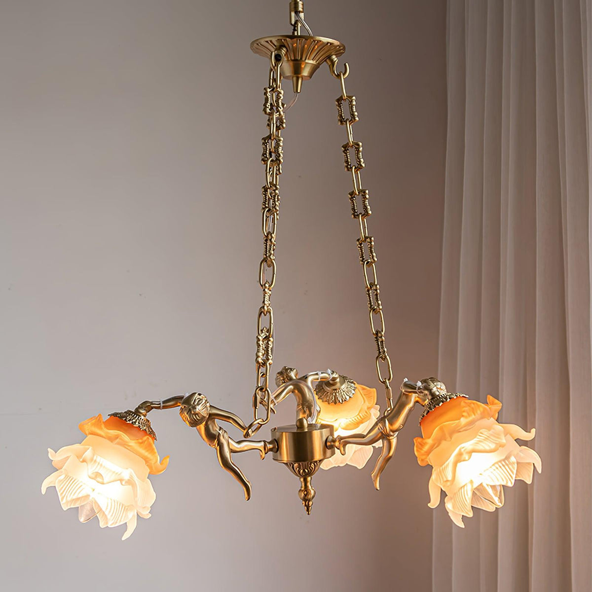 Erenina Brass Chandelier-Moonnatur