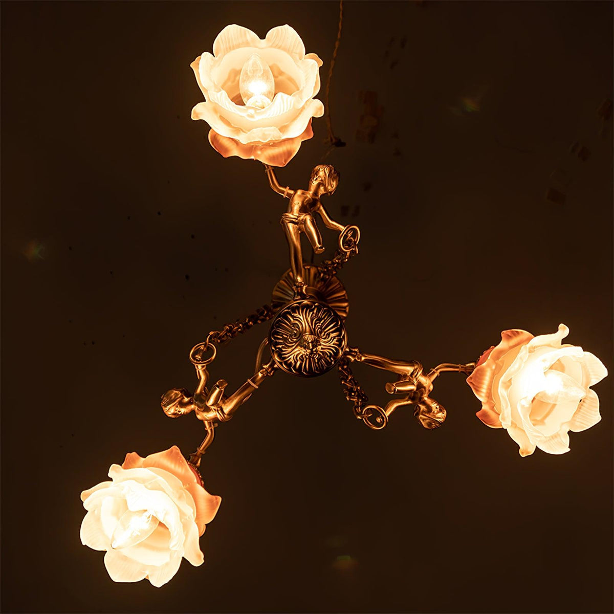 Erenina Brass Chandelier-Moonnatur