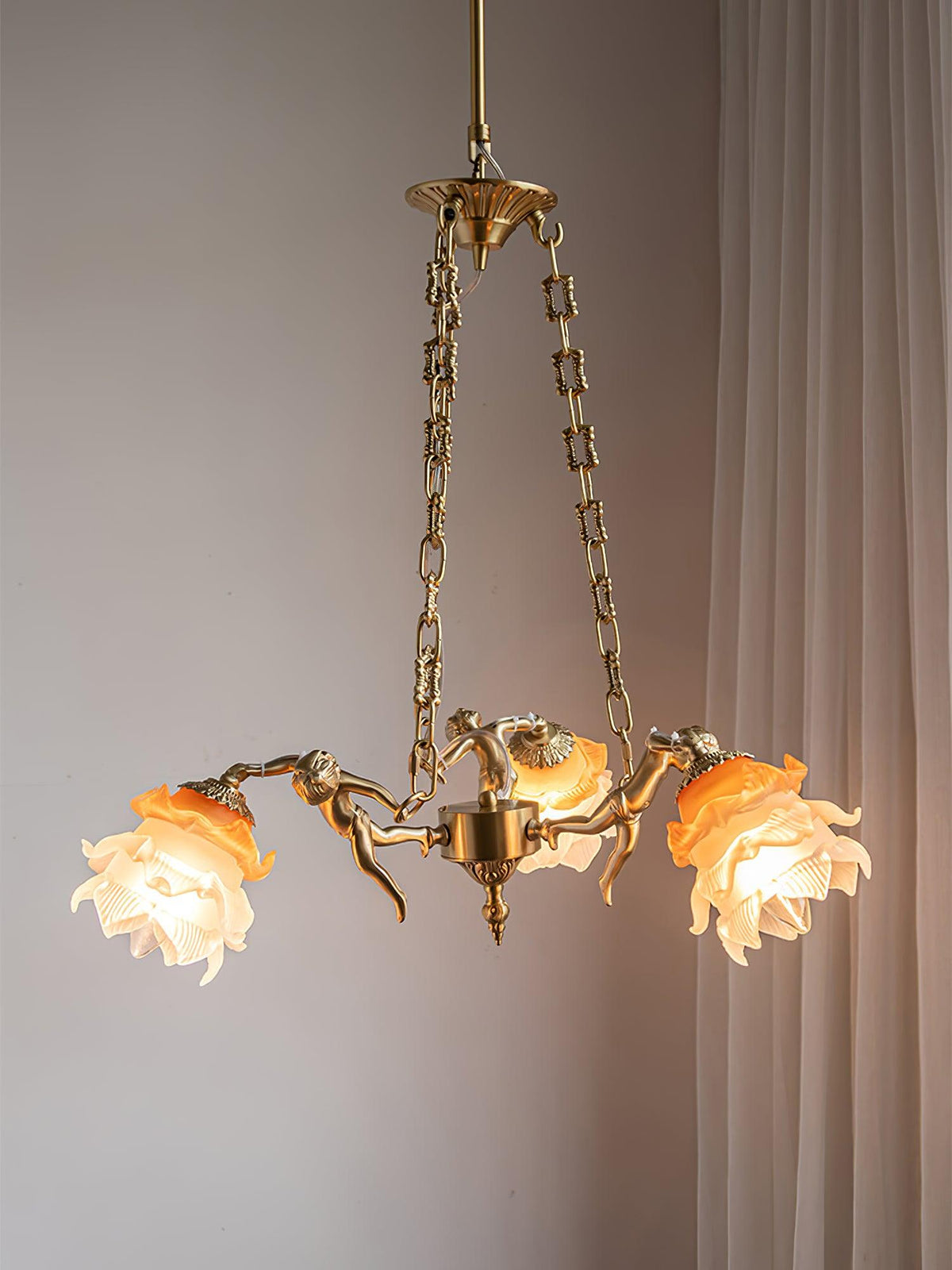 Erenina Brass Chandelier-Moonnatur