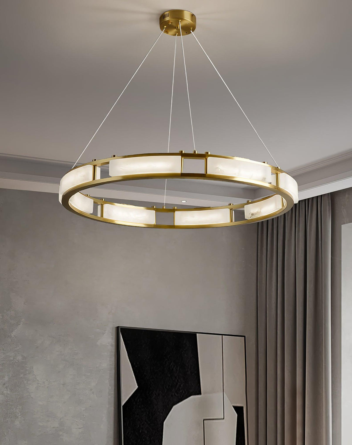 Orenina Alabaster Pendant Light-Moonnatur
