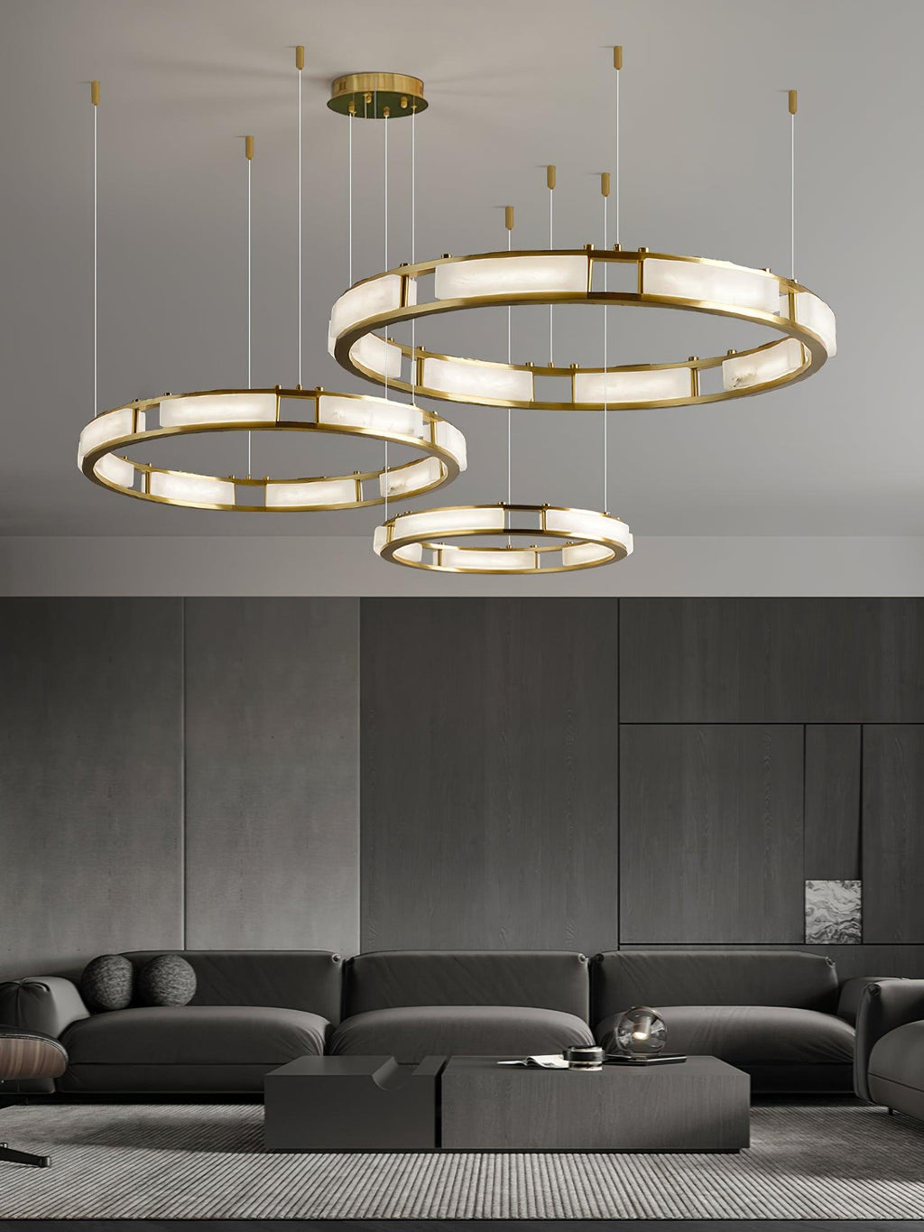 Orenina Alabaster Pendant Light-Moonnatur