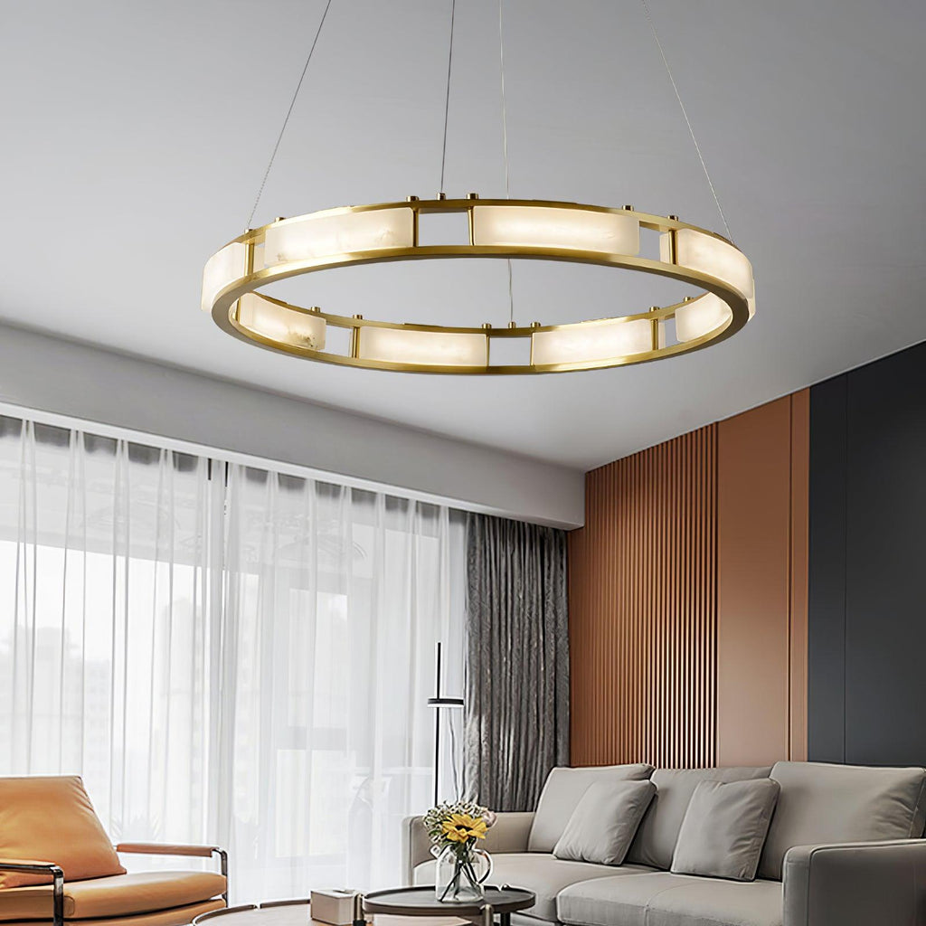 Orenina Alabaster Pendant Light-Moonnatur