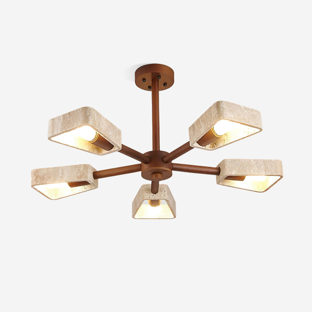 Corenwynne Travertine Ceiling Light-Moonnatur