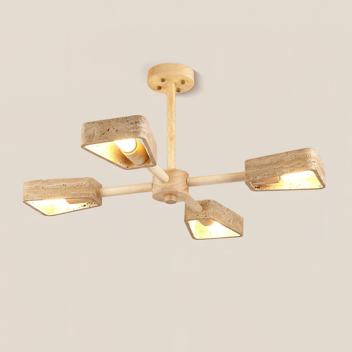 Corenwynne Travertine Ceiling Light-Moonnatur