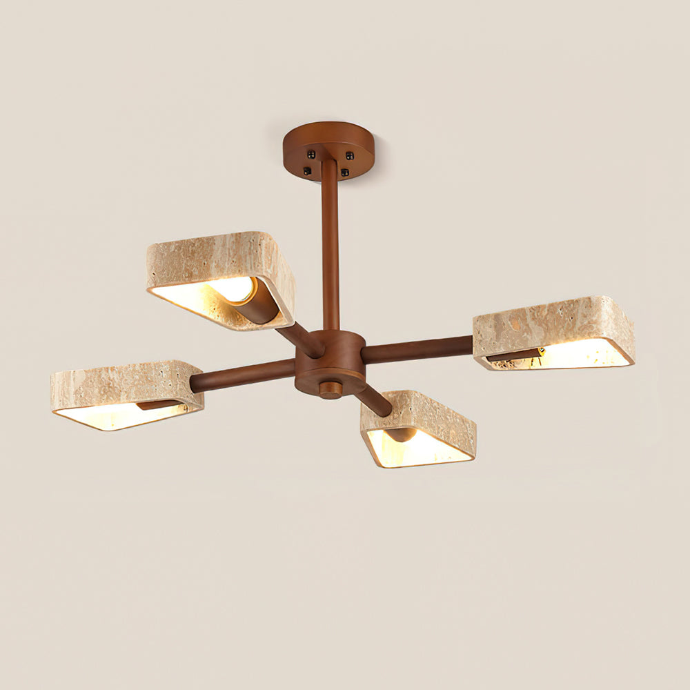 Corenwynne Travertine Ceiling Light-Moonnatur