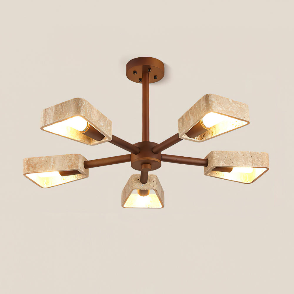 Corenwynne Travertine Ceiling Light-Moonnatur