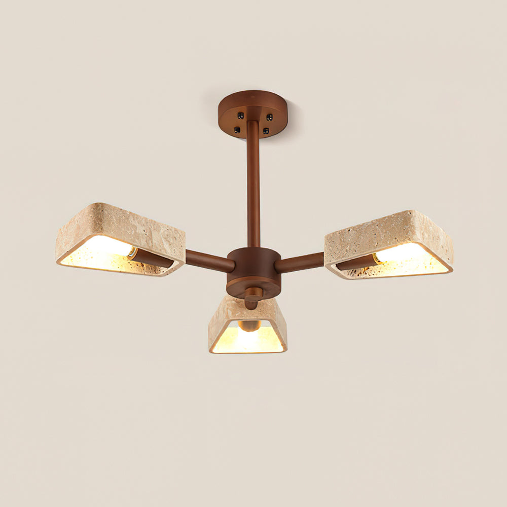 Corenwynne Travertine Ceiling Light-Moonnatur
