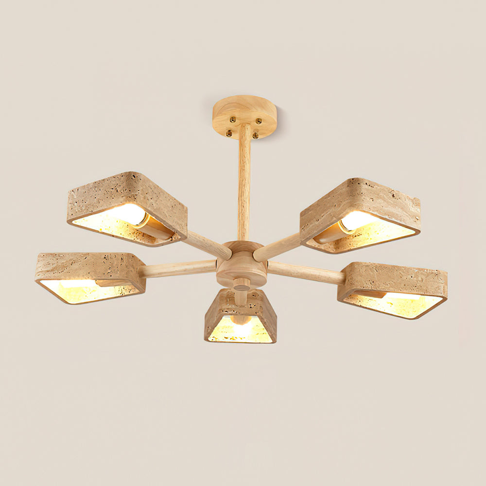 Corenwynne Travertine Ceiling Light-Moonnatur