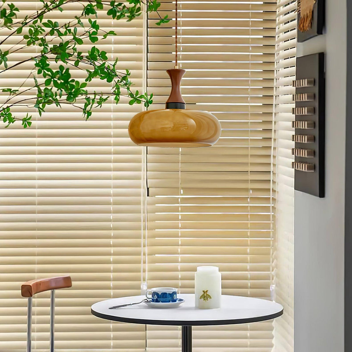Alwyneth Wood Pendant Light-Moonnatur