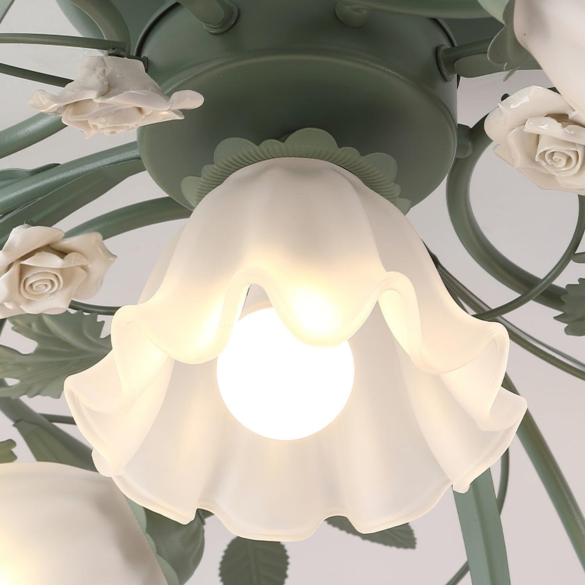 Larkena Ceramic Ceiling Light-Moonnatur