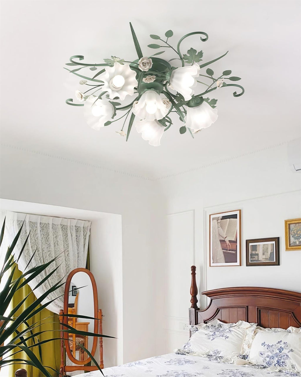 Larkena Ceramic Ceiling Light-Moonnatur